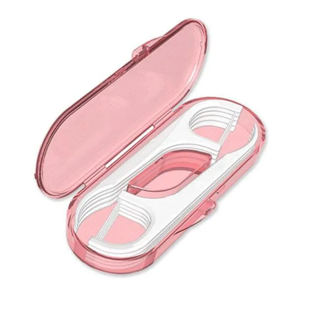 10-Piece Set: Dental Floss Travel Case-Floss Pick