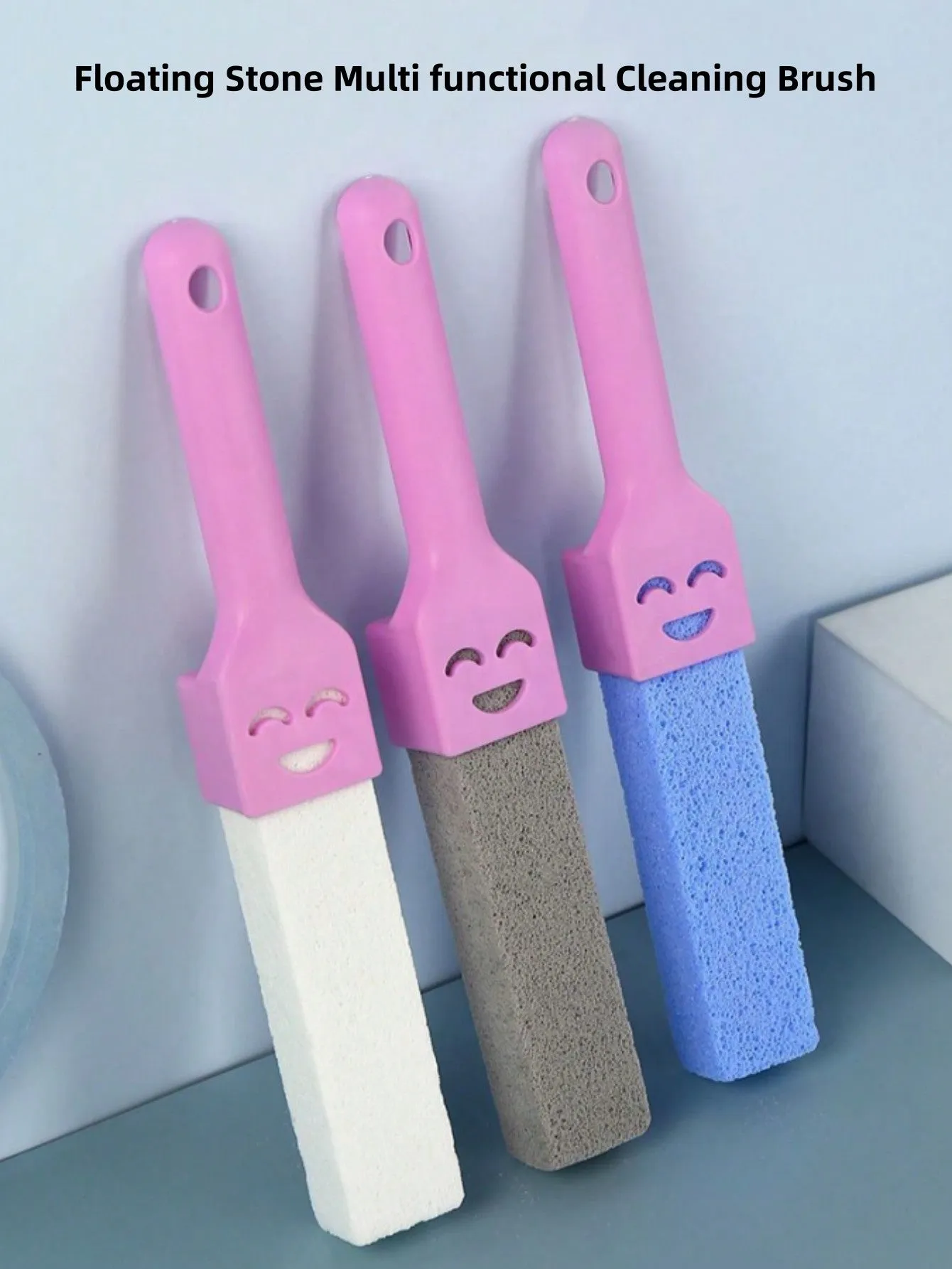 1pc Toilet Brush With Handle Design, Wall Mounted, For Deep Cleaning Of Home Toilet/Bathtub/Sink, Random Color