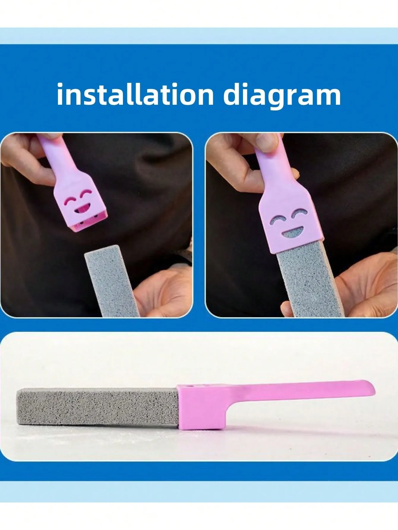 1pc Toilet Brush With Handle Design, Wall Mounted, For Deep Cleaning Of Home Toilet/Bathtub/Sink, Random Color