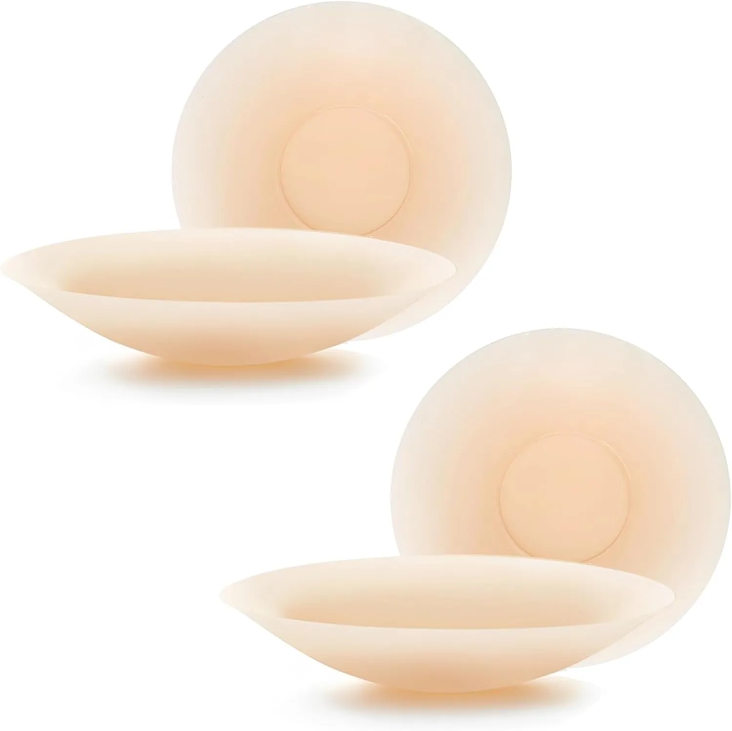 2025 Nipple Covers 2 Pairs-Nipple Protection Silicone Seamless Adhesive Nipple Pasties for Women Reusable Breast Petals Nude