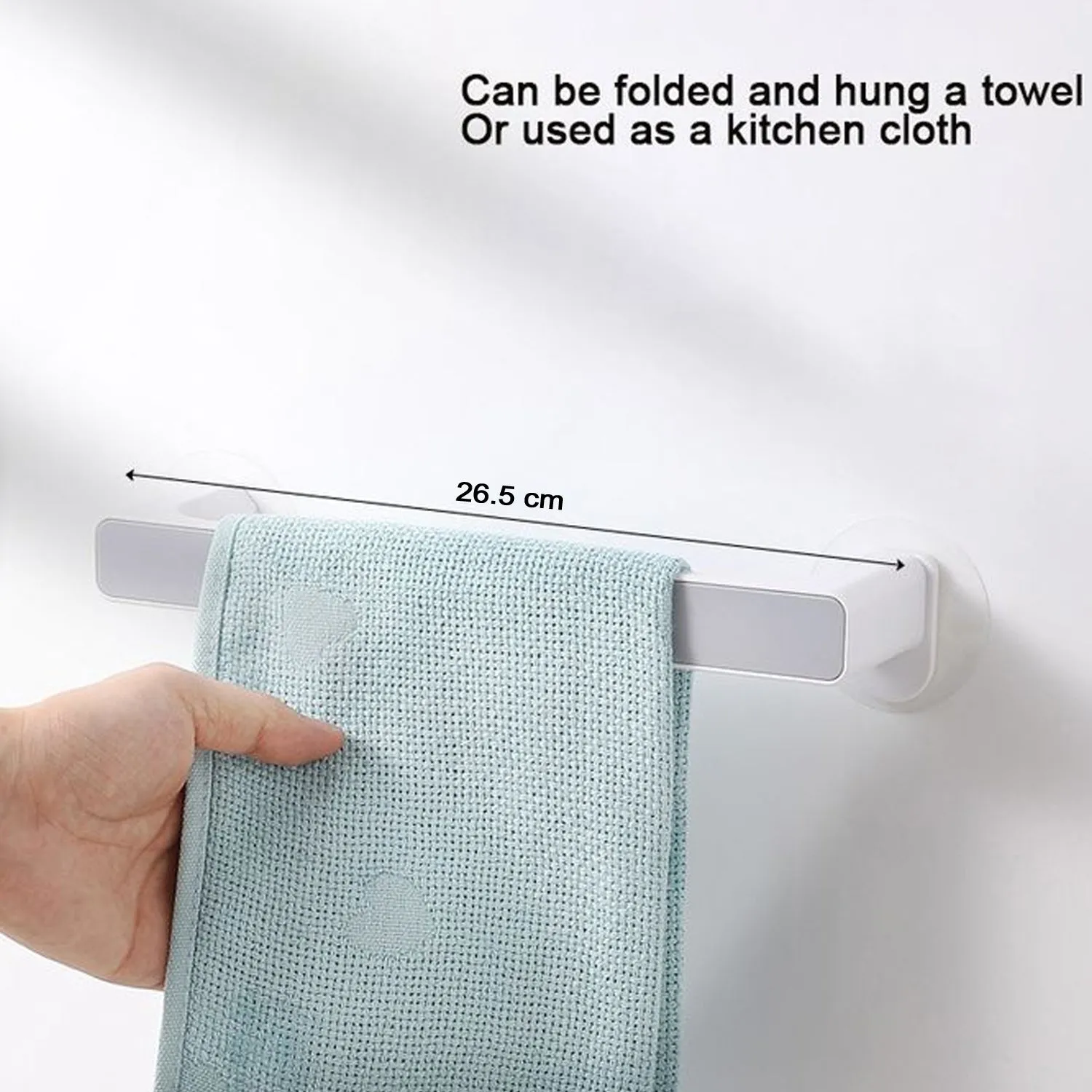 9130 Towel Rack & Multiuse Rack With 2 Sticker For Home & Multiuse Rack