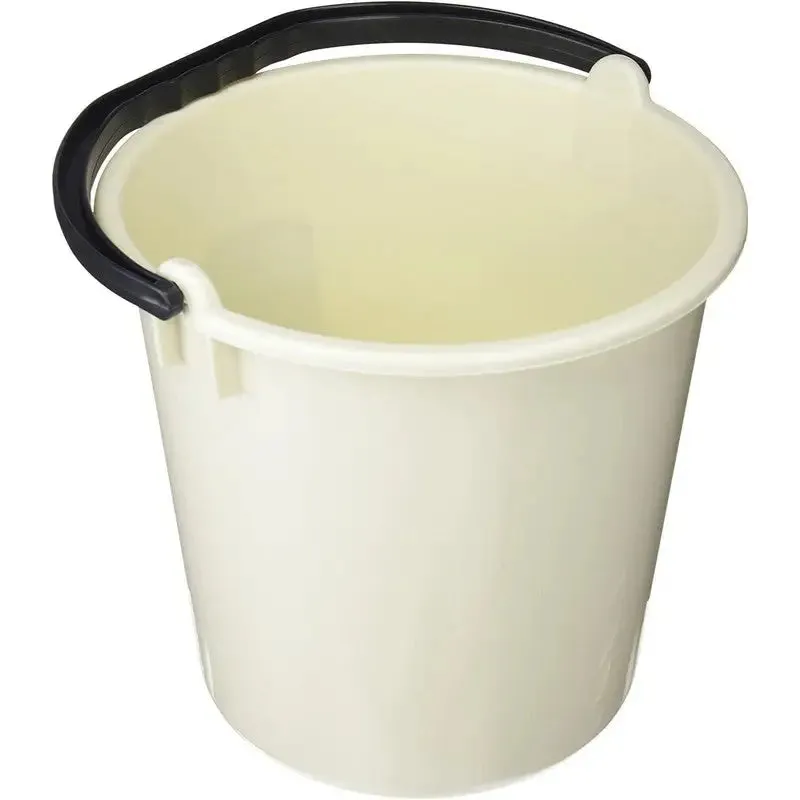 Addis 10L Bucket With Pouring Spout - Black / Linen / Metallic Grey