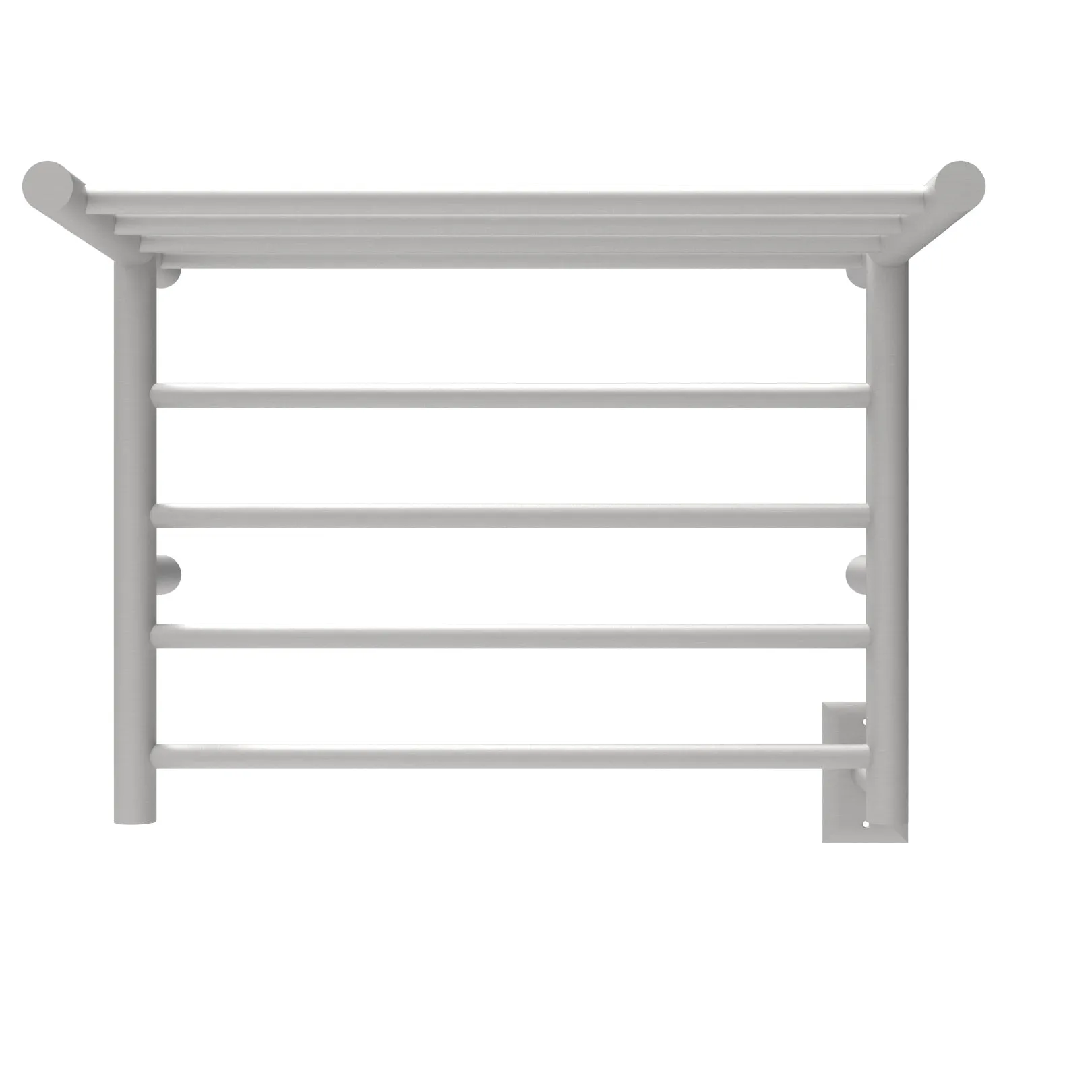 Amba RSH-B Radiant Shelf Hardwired   Plug-in Combo 8 Bar Towel Warmer in Brushed