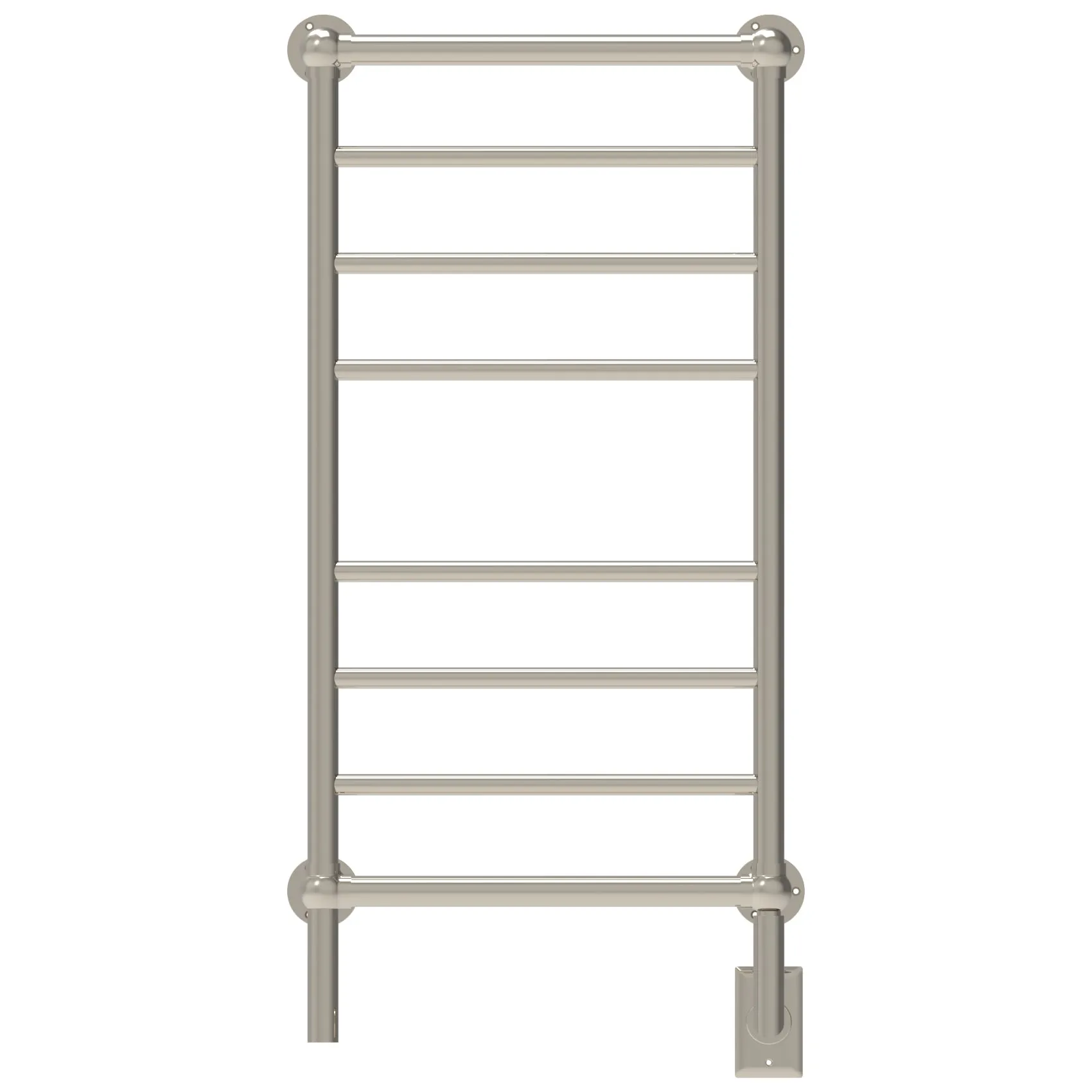 Amba T-2040PN Traditional Model 8 Bar Hardwired Towel Warmer in Polished Nickel