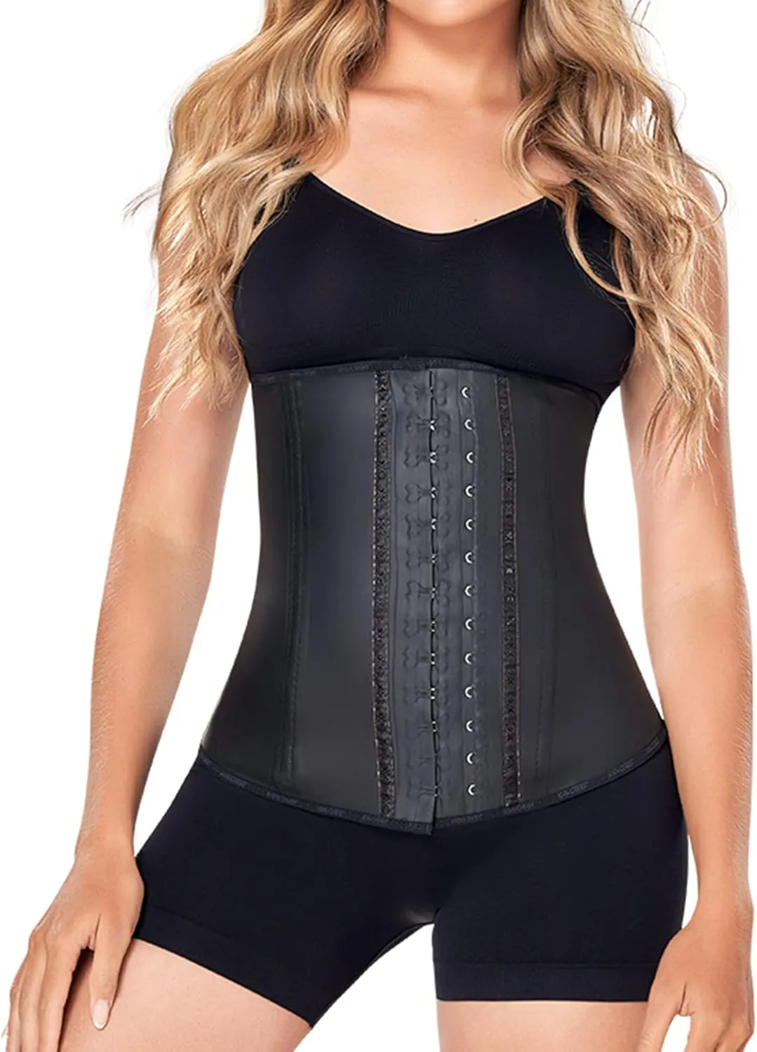 Ann Chery Corset Waist Trainer for Womens Weight Loss - Colombian Waist Cincher - 2 Hook Latex Body Shaper