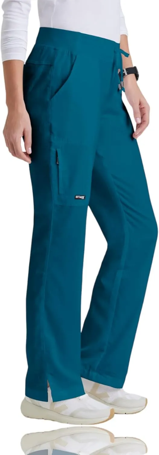 BARCO Grey's Anatomy Scrubs - Mia Scrub Pant for Women, Elastic Back Waist, Mid-Rise Shaped Leg Women's Scrub Pant