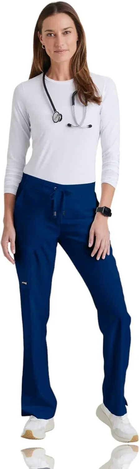 BARCO Grey's Anatomy Scrubs - Mia Scrub Pant for Women, Elastic Back Waist, Mid-Rise Shaped Leg Women's Scrub Pant