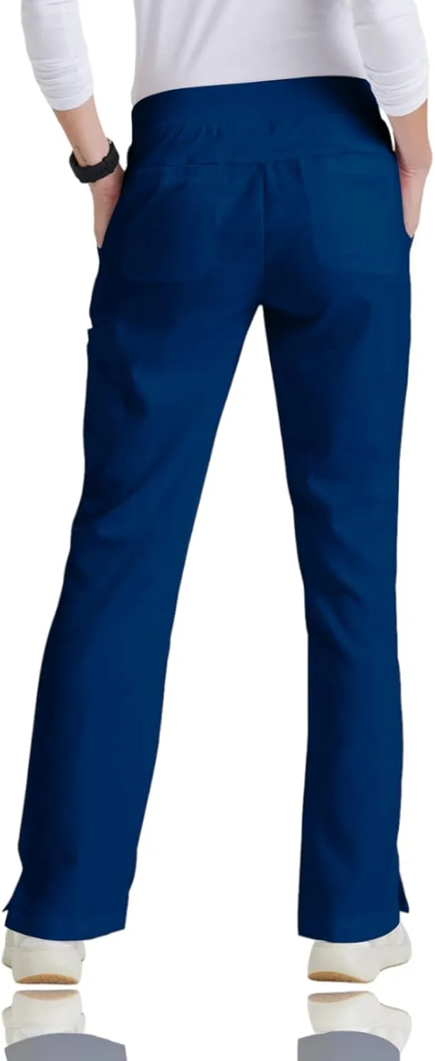 BARCO Grey's Anatomy Scrubs - Mia Scrub Pant for Women, Elastic Back Waist, Mid-Rise Shaped Leg Women's Scrub Pant