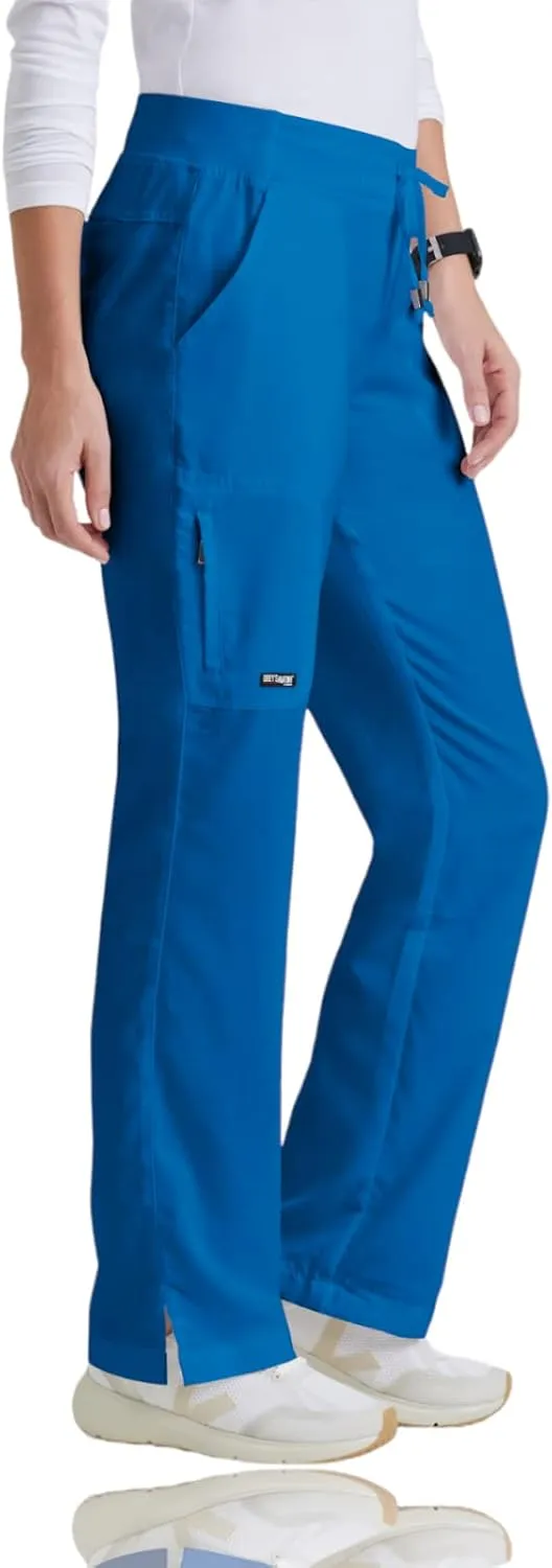 BARCO Grey's Anatomy Scrubs - Mia Scrub Pant for Women, Elastic Back Waist, Mid-Rise Shaped Leg Women's Scrub Pant
