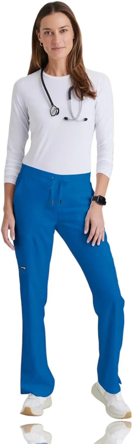 BARCO Grey's Anatomy Scrubs - Mia Scrub Pant for Women, Elastic Back Waist, Mid-Rise Shaped Leg Women's Scrub Pant