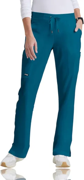 BARCO Grey's Anatomy Scrubs - Mia Scrub Pant for Women, Elastic Back Waist, Mid-Rise Shaped Leg Women's Scrub Pant