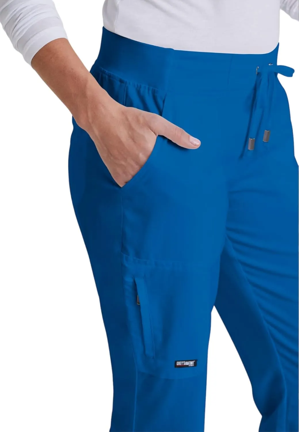 BARCO Grey's Anatomy Scrubs - Mia Scrub Pant for Women, Elastic Back Waist, Mid-Rise Shaped Leg Women's Scrub Pant