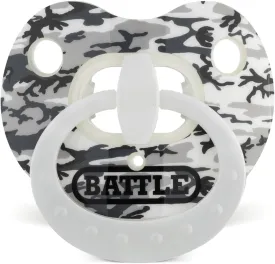 Battle Sports Binky Oxygen Football Mouthguard - Detachable Strap, Maximum Breathability, Works with Braces & No Boiling Required