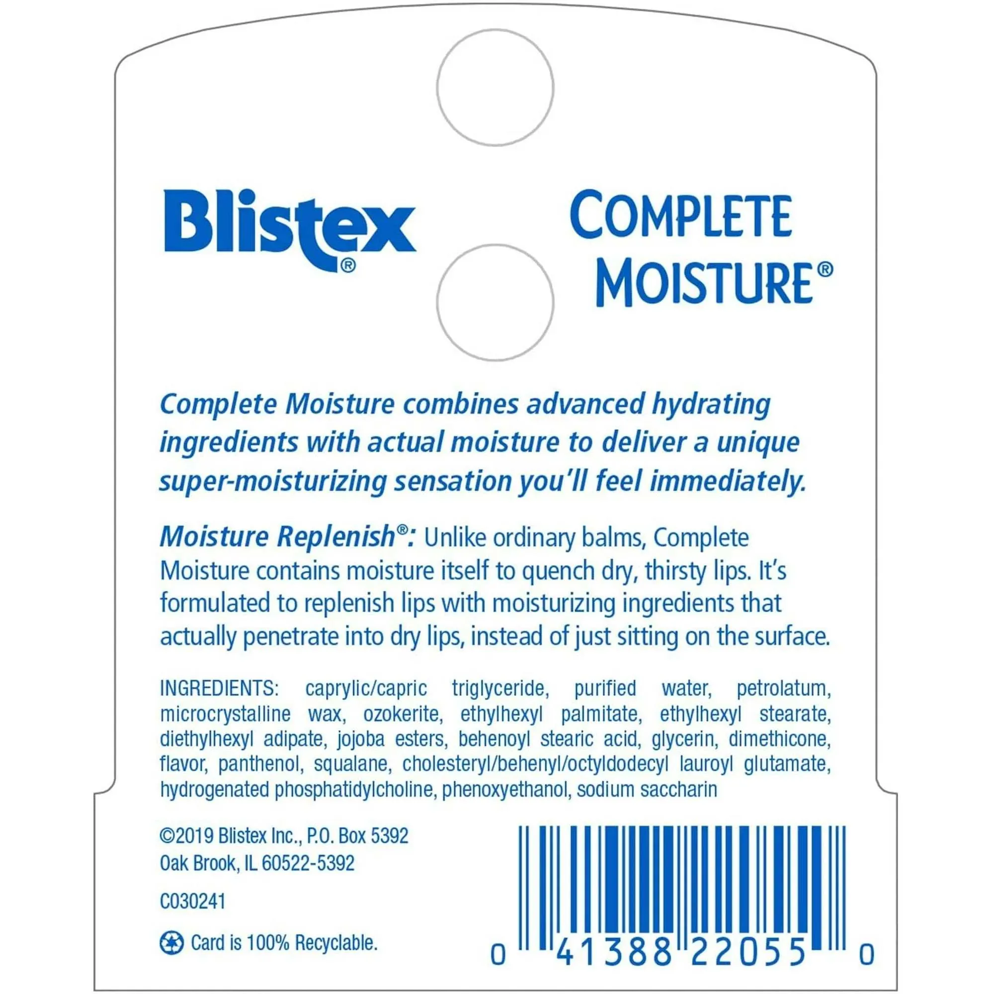 Blistex Complete Moisture SPF 15 Lip Balm