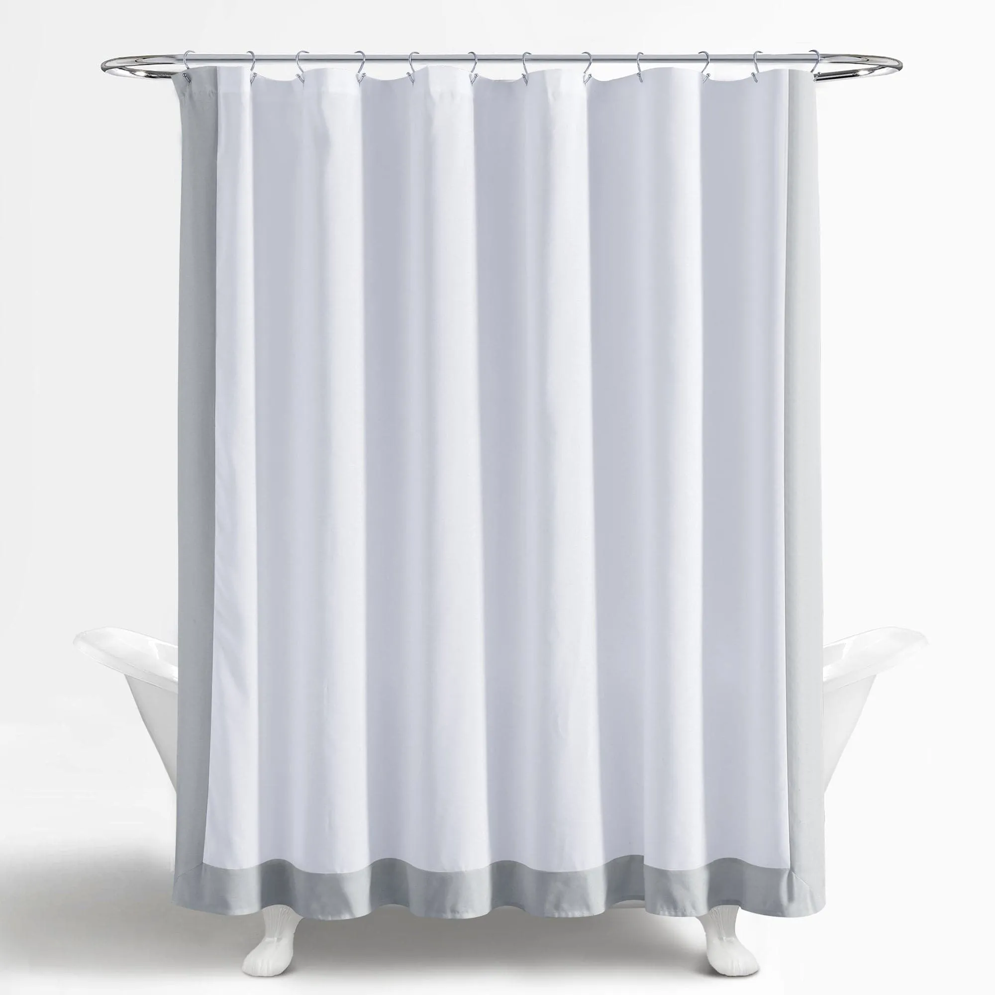 Block Border Shower Curtain