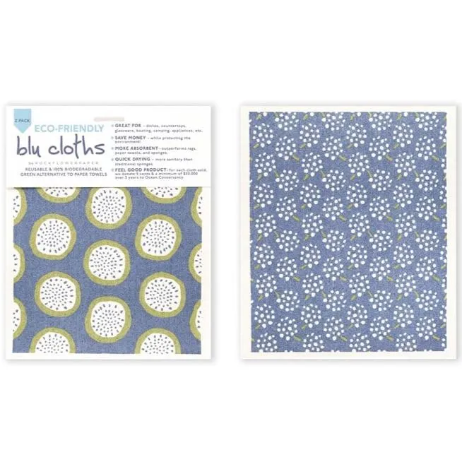 Blu Cloth Biodegradable Sponge - 2 pc.