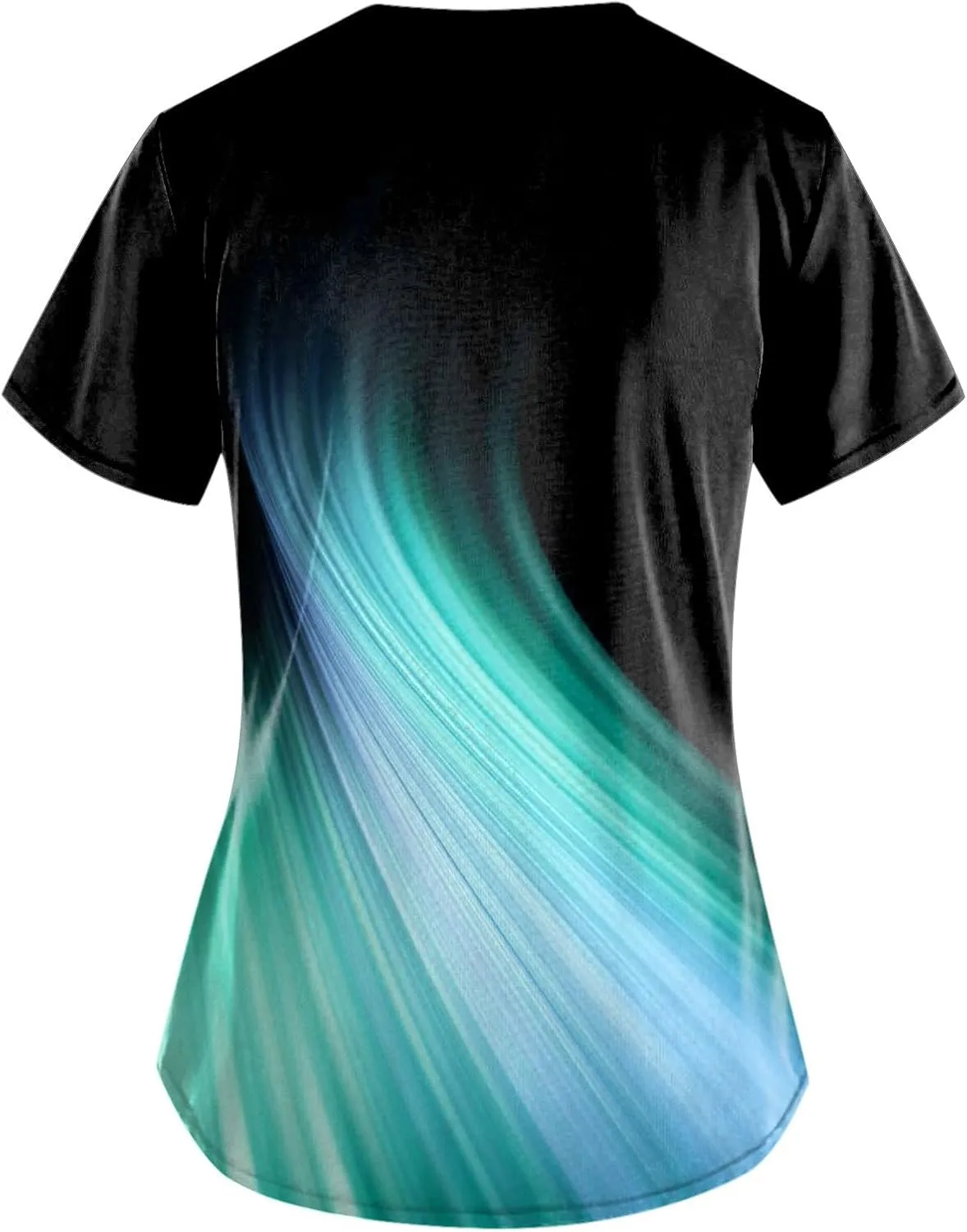 Cozy Fit Plus Size Scrub Shirts Medical Uniforms Tops Print Scrubs for Women Nurse Vet Pediatric with Design