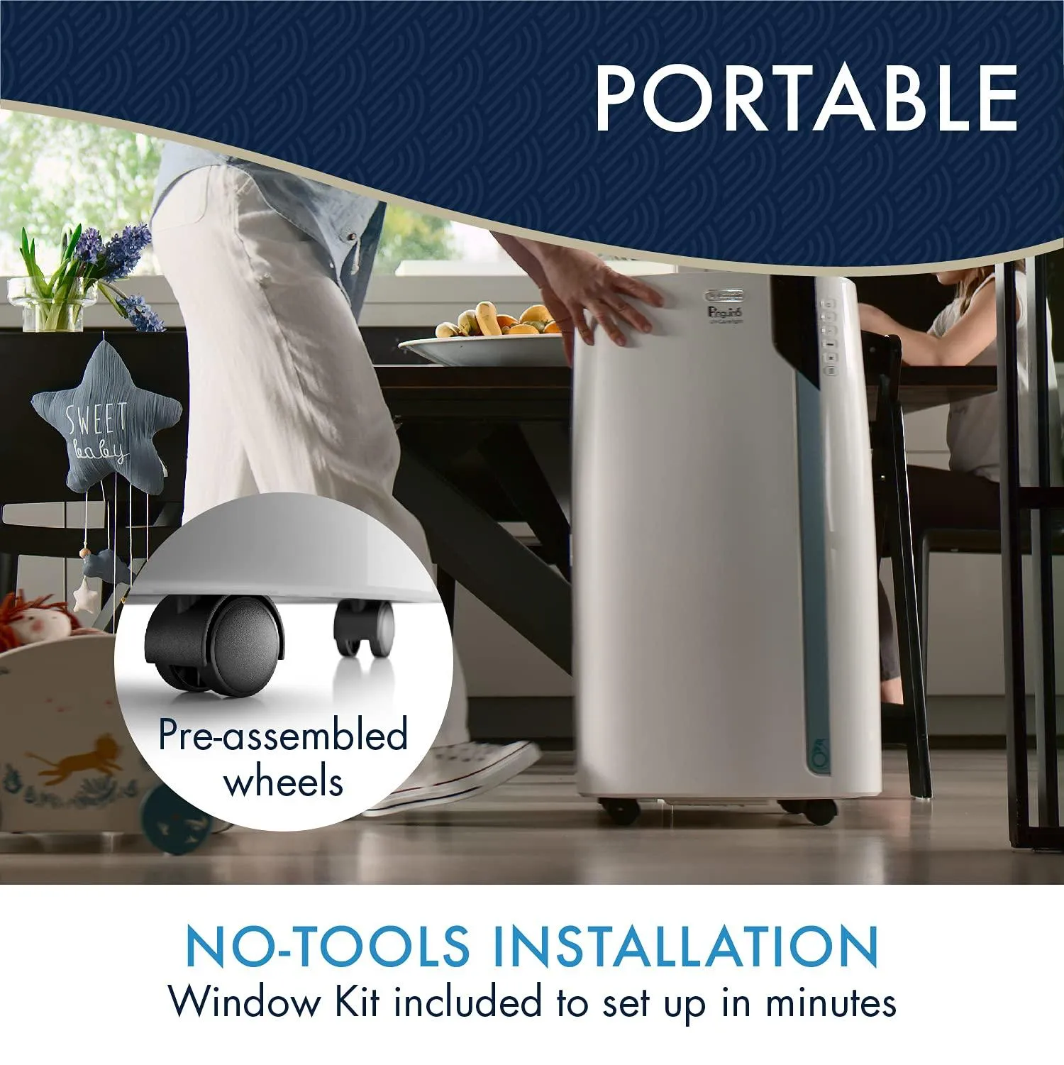 De'Longhi Portable Air Conditioner 14,000 BTU