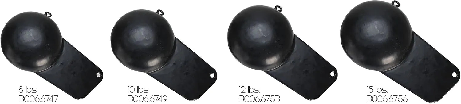 Extreme Max 3006.6753 Coated Pancake Downrigger Weight - 12 lbs.