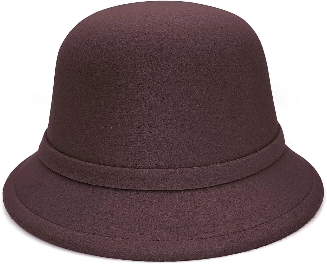 Felt Cloche Hat for Women Bowknot Fedora Bucket Hat 1920s Vintage Bowler Hats