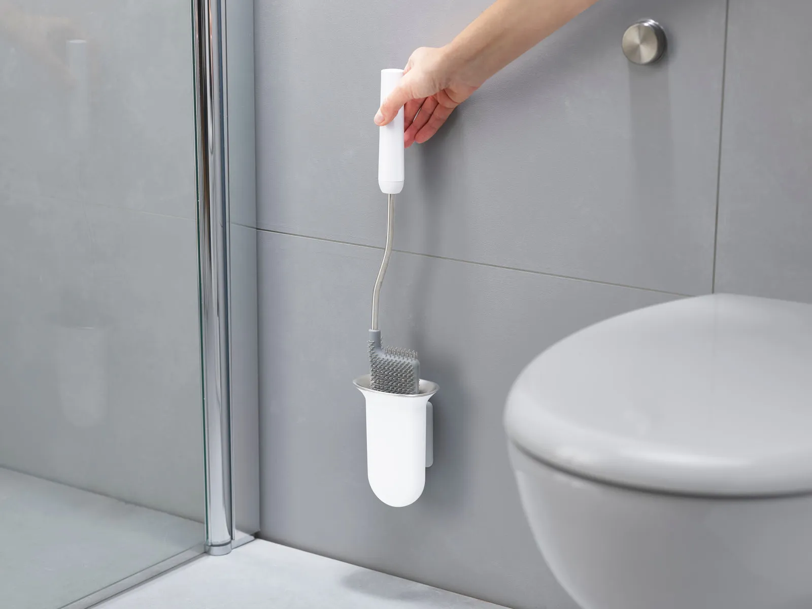 Flex Steel Wall-mounted Toilet Brush