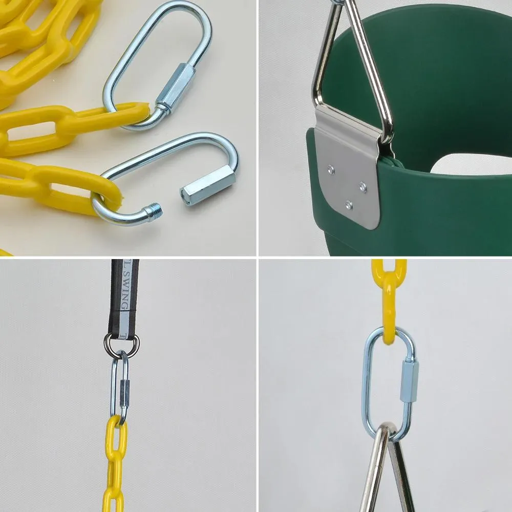 Full Bucket Seat Swing Toddler Playground Park Home Garden Baby Kids Toy Gift