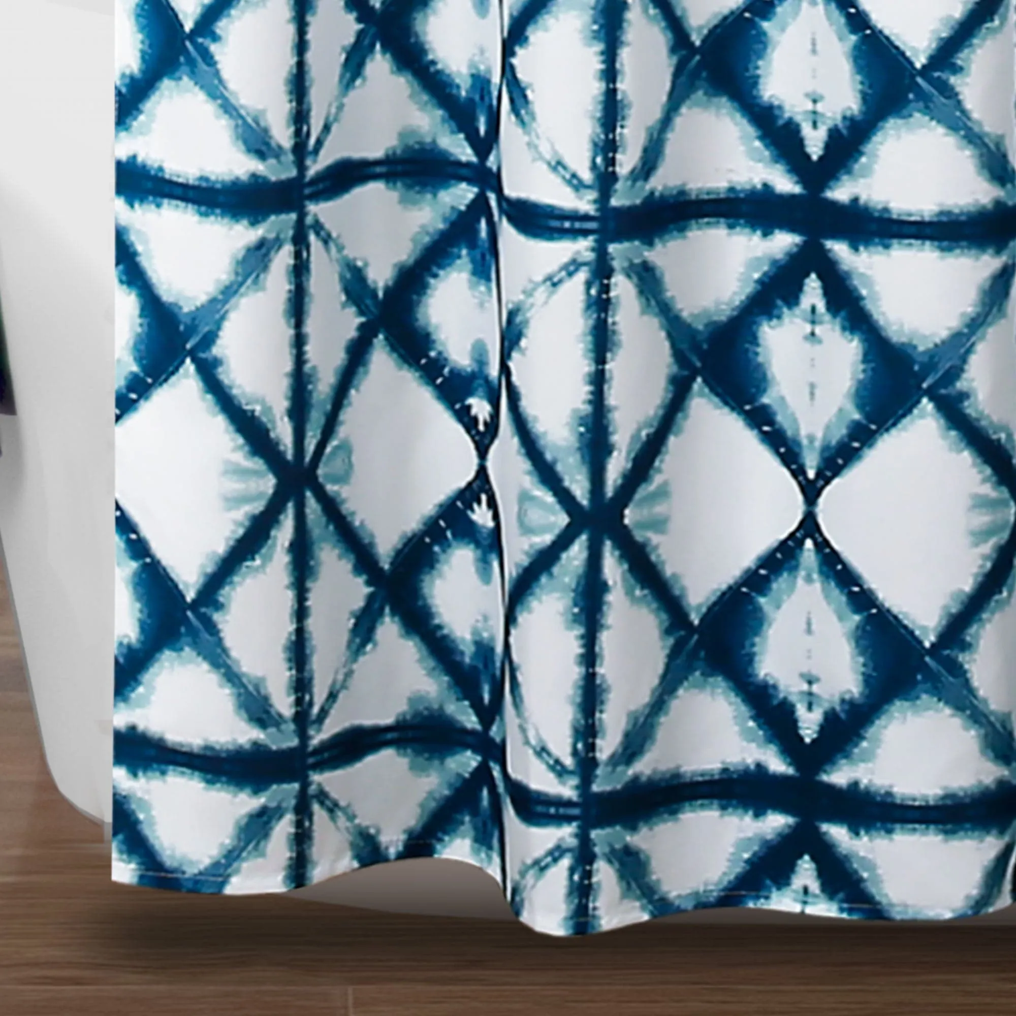 Geo Shibori Shower Curtain