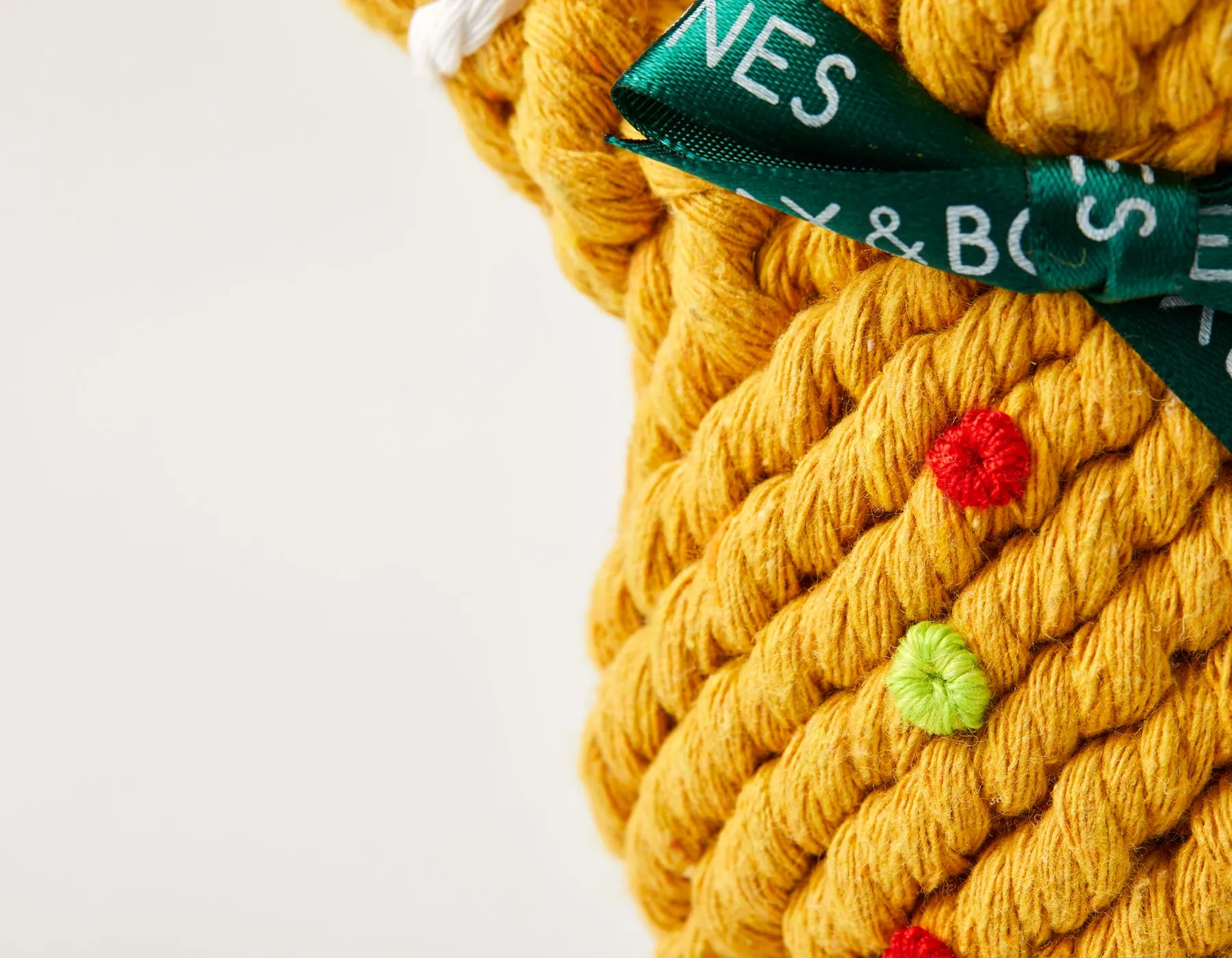 Gingerbread Rope Dog Toy