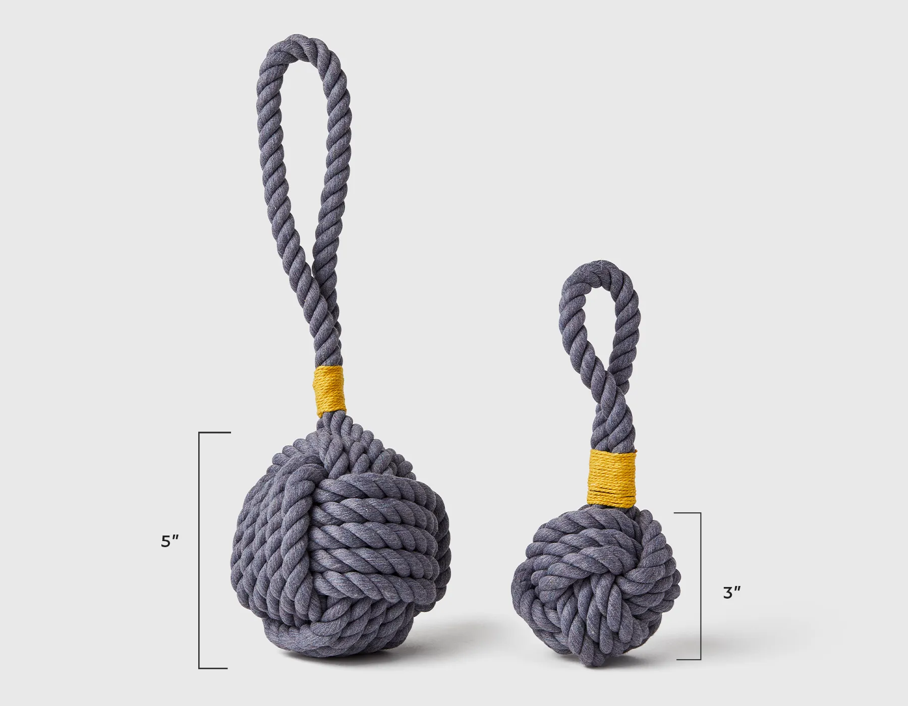 Grey Celtic Knot Tie Rope Dog Toy