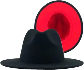 Ladies Jazz Fedora Hats Women Big Size Hat Men Wedding Vintage Party Woolen Wide Brim Cap