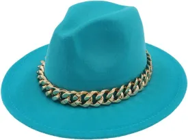Men Fedora Hat Unisex Solid Color Fedora Hat Women's Wide Brim Jazz Hat Autumn Winter Panama Hat