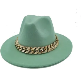 Men Fedora Hat Unisex Solid Color Fedora Hat Women's Wide Brim Jazz Hat Autumn Winter Panama Hat