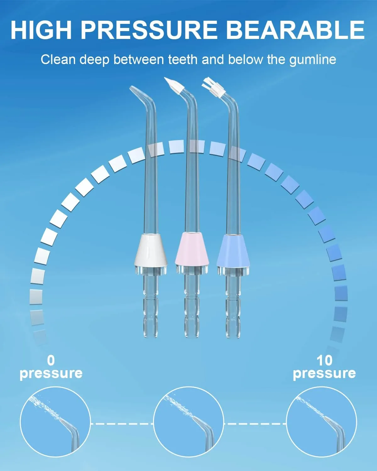 MySmile® 10 PCS Jet Tips Set | Compatible with OLED Flossers