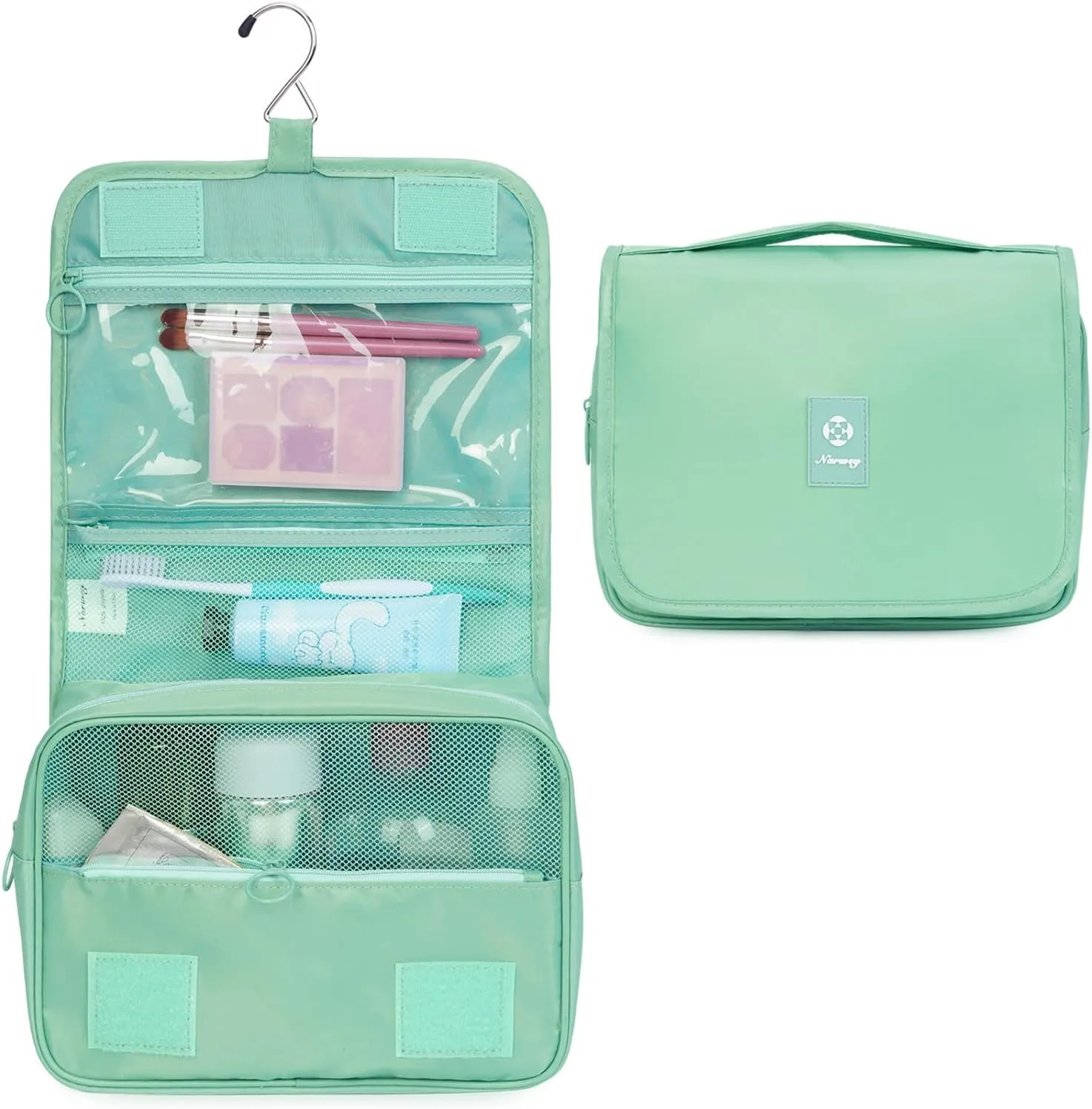 Narwey Hanging Travel Toiletry Bag Cosmetic Make up Organizer for Women and Girls Waterproof
