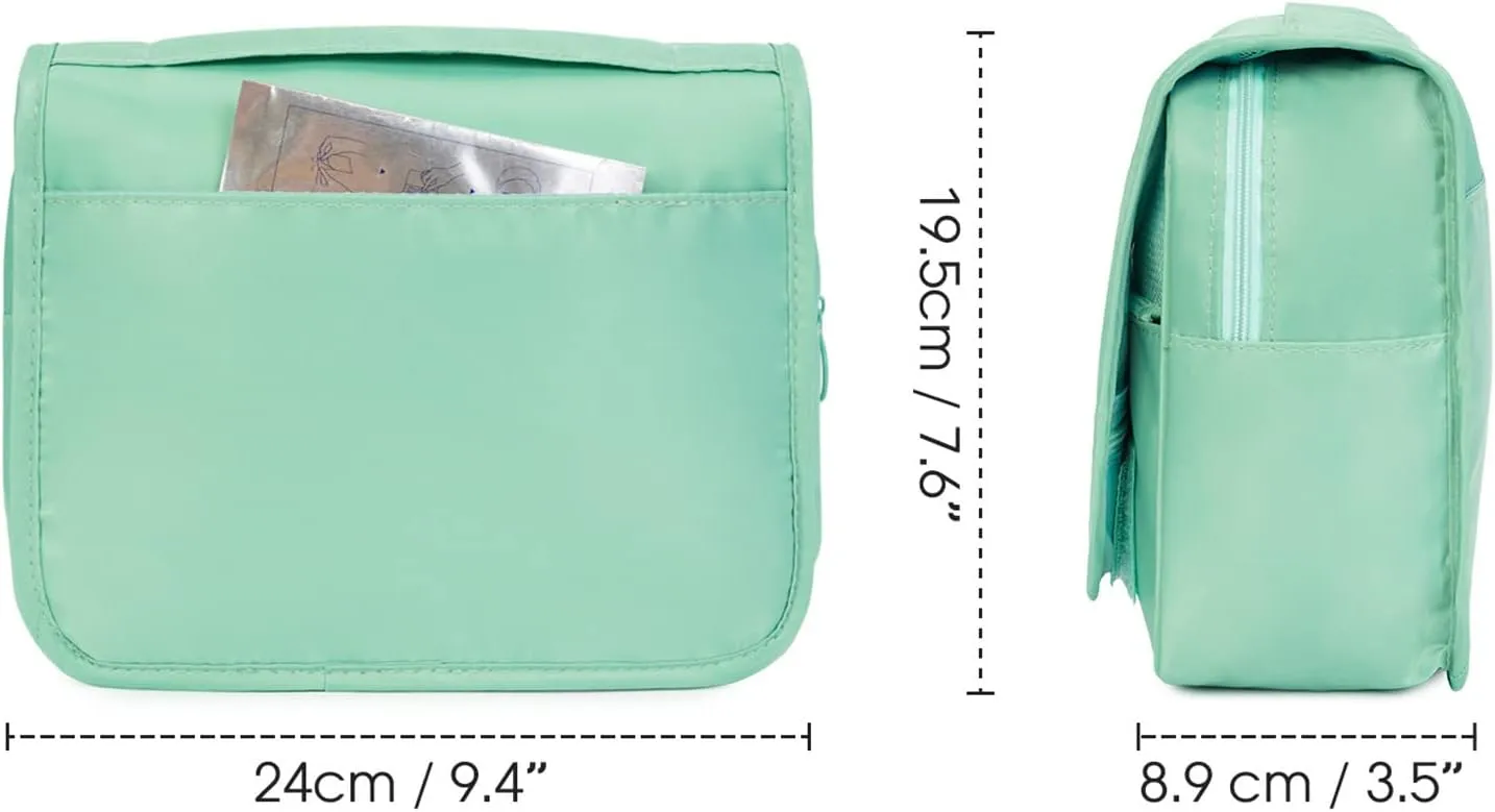 Narwey Hanging Travel Toiletry Bag Cosmetic Make up Organizer for Women and Girls Waterproof