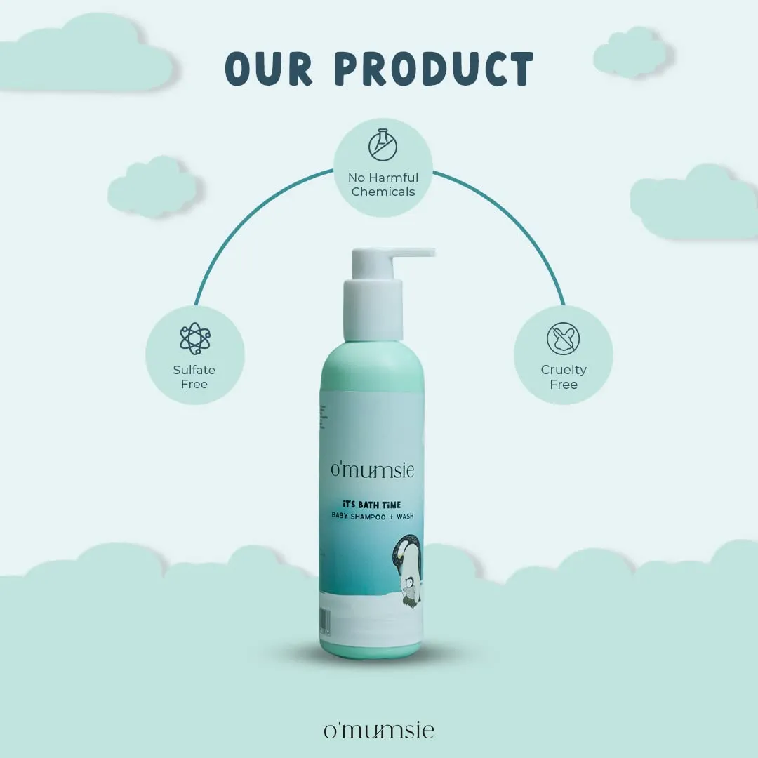 Omumsie Bathing Baby Shampoo   Wash | Tear Free Formula For babies