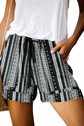 ONLYSHE Womens Casual Drawstring Shorts Summer Elastic Waist Shorts Pocketed Pants