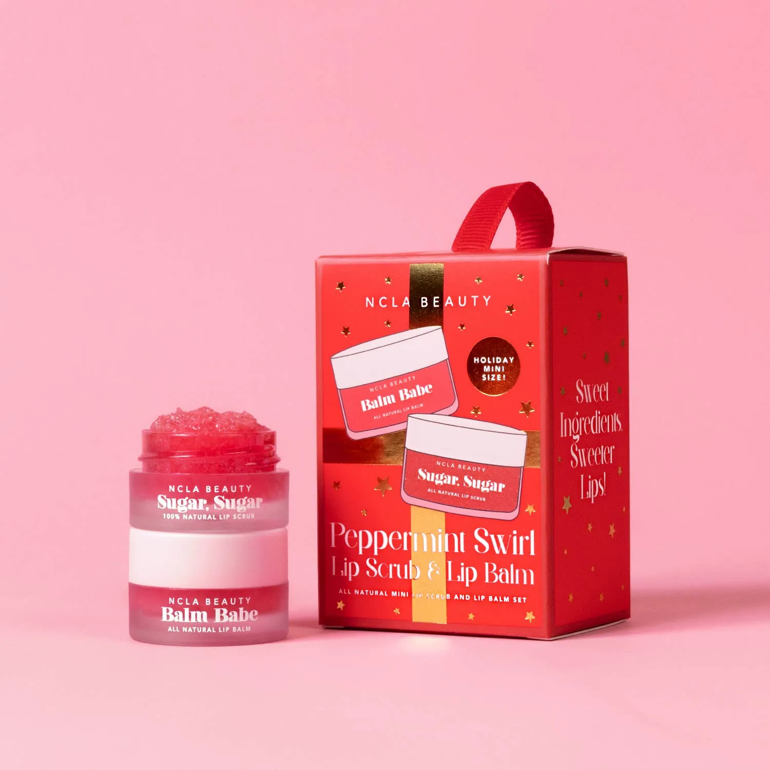 Peppermint Swirl Lip Treatment Holiday Ornament Gift Set
