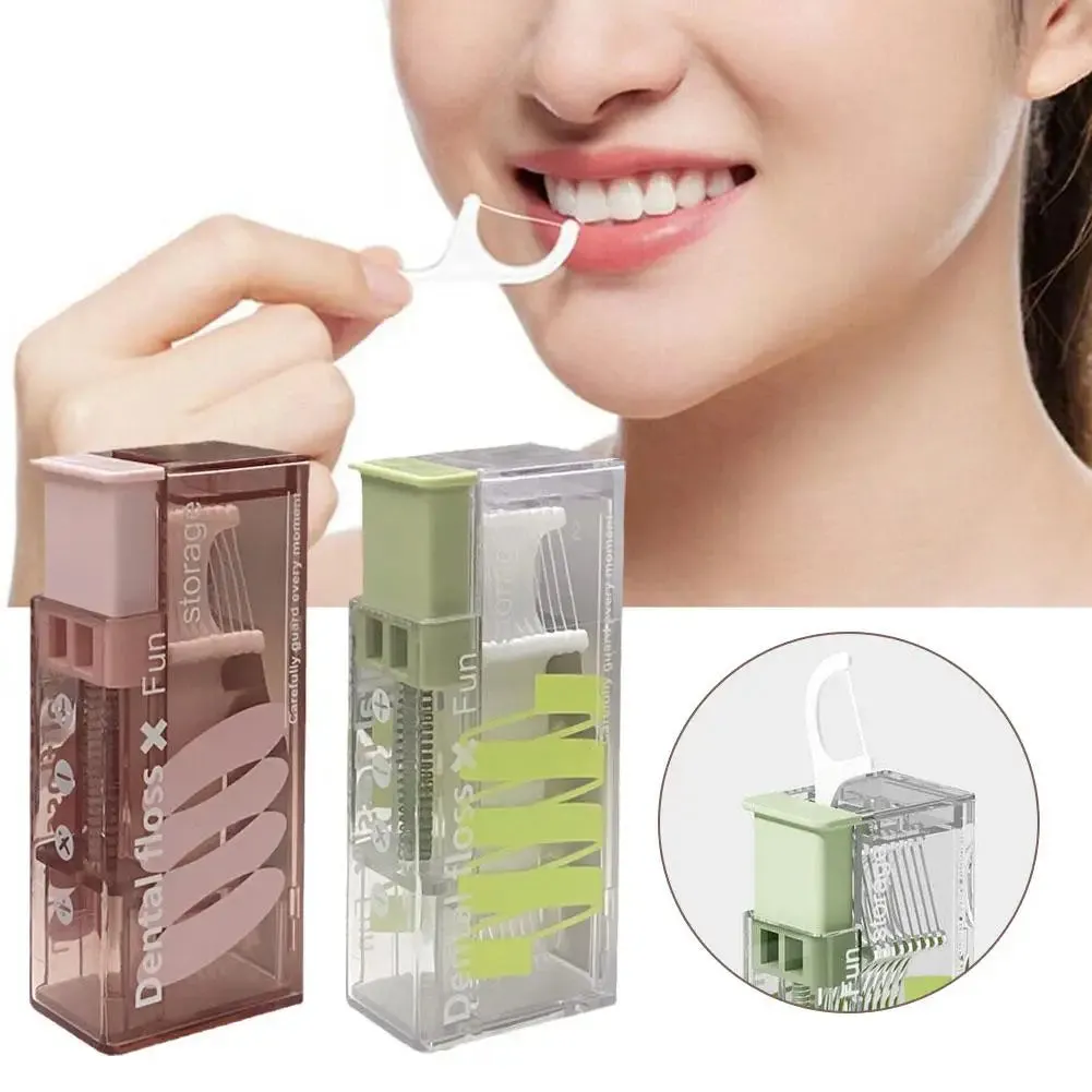 Portable Smart Floss Box 10pcs Dental Floss