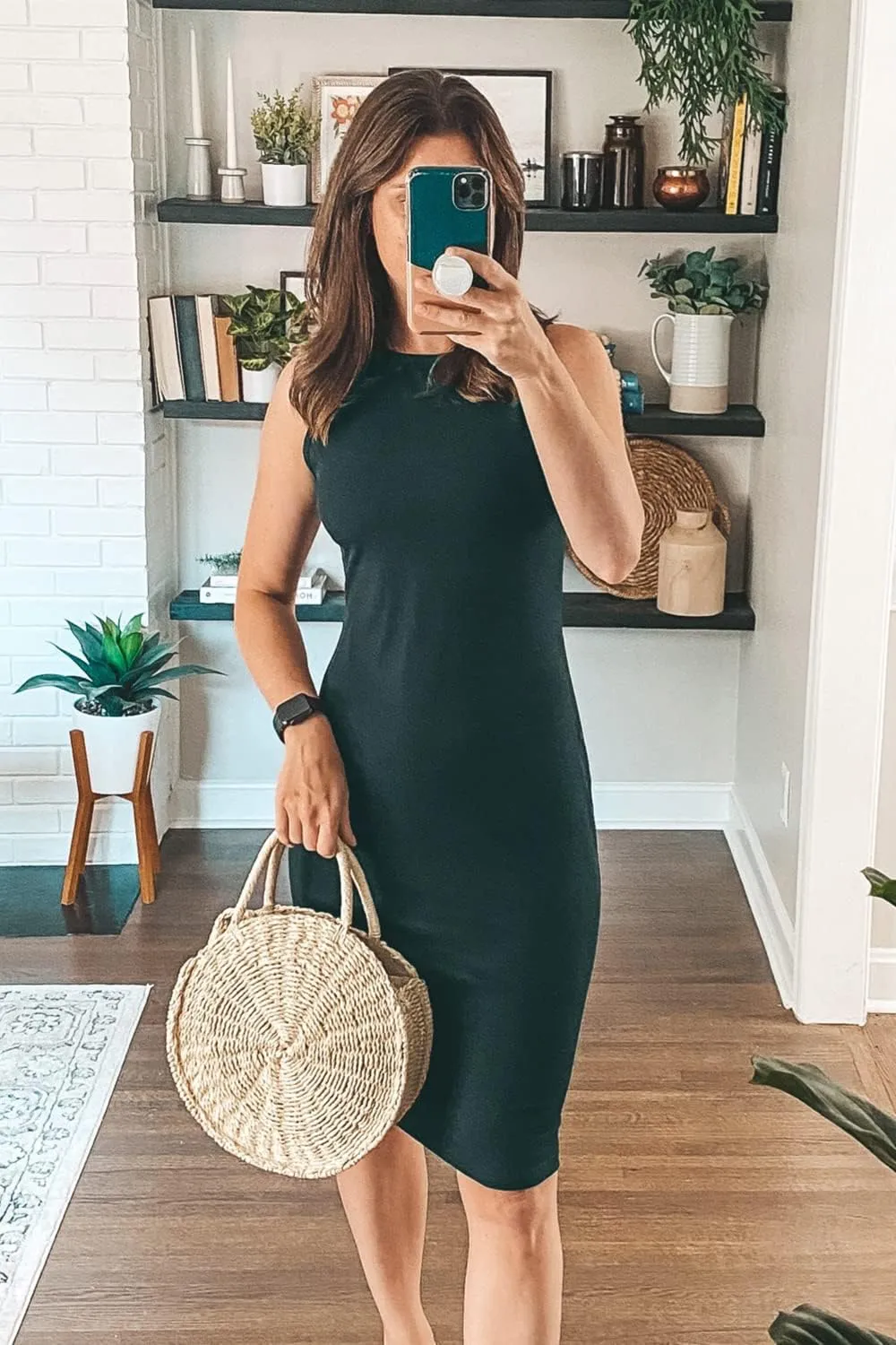 PRETTYGARDEN Women Midi Dress 2025 Summer Casual Vacation Sundress Fitted Spring Sleeveless Bodycon Tank Dresses