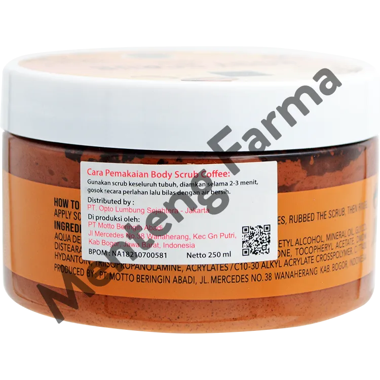 Scarlett Whitening Body Scrub Coffee 250 ML - Lulur Mandi Untuk Mencerahkan