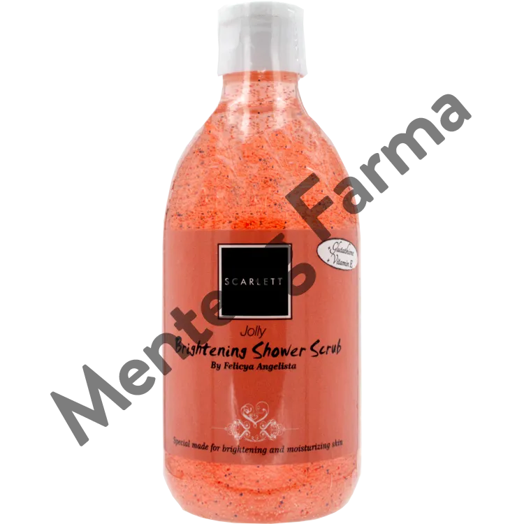 Scarlett Whitening Shower Scrub Jolly 300 ML - Sabun Mandi Dengan Buliran Scrub