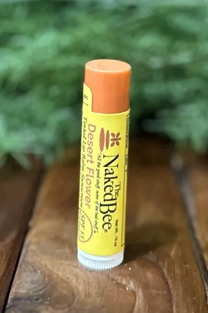 SPF 15 Orange Blossom Honey Tinted Lip Balm in Desert Flower by Naked Bee
