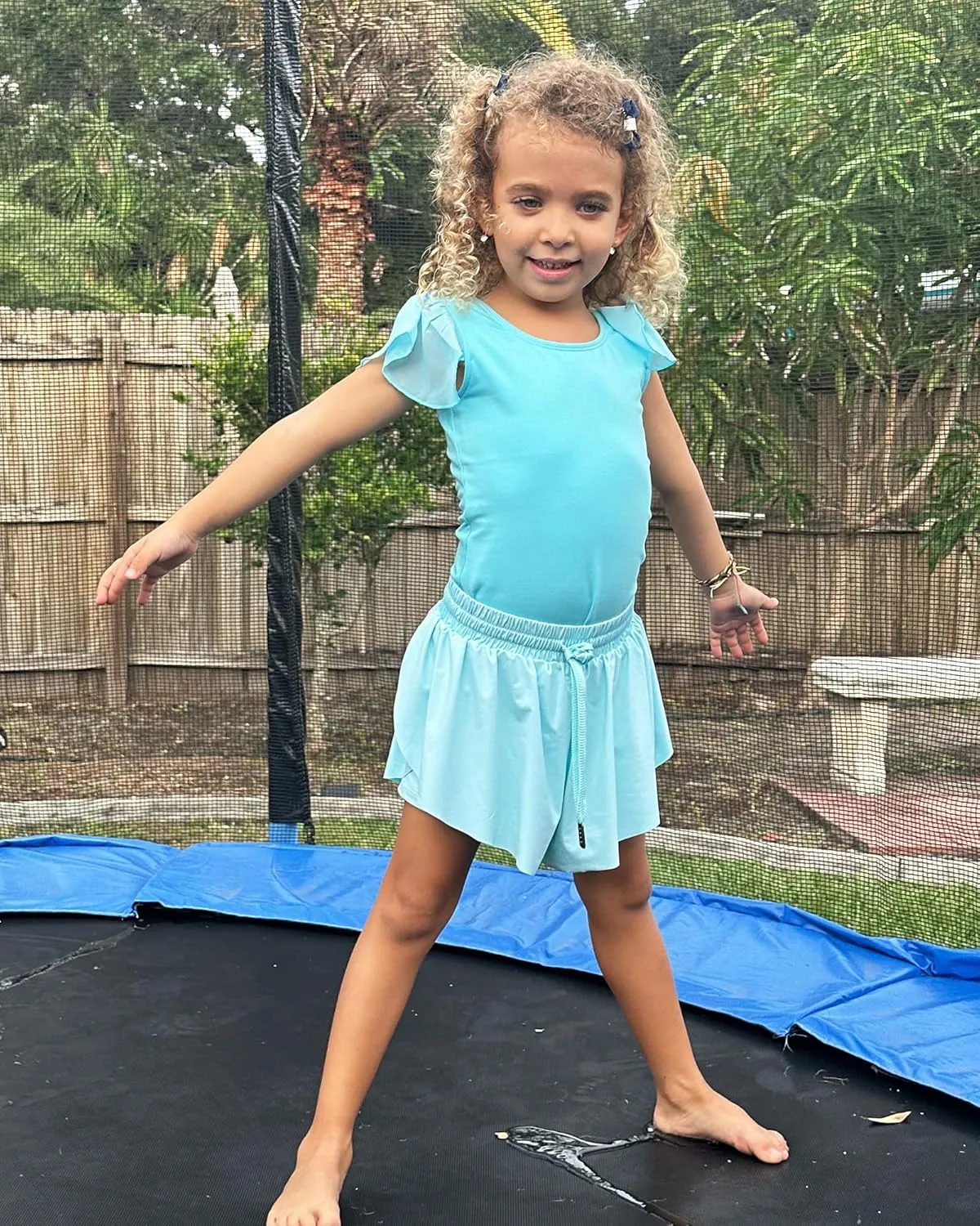 Stelle Girls Leotards Black Ballet Dance Leotards Ruffle Short Sleeve Gymnastics Outfits(Toddler/Little Kid/Big Kid)