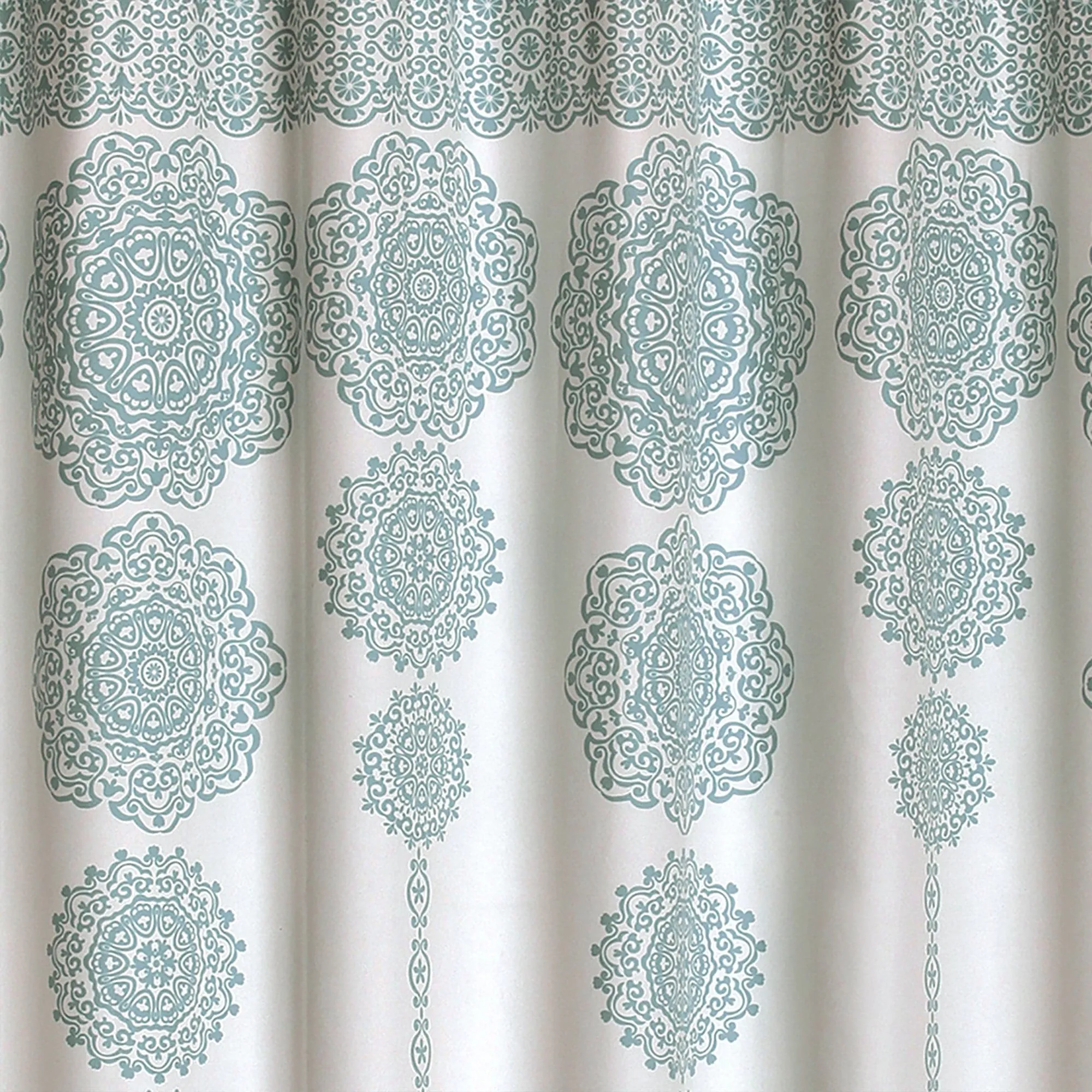 Stripe Medallion Shower Curtain