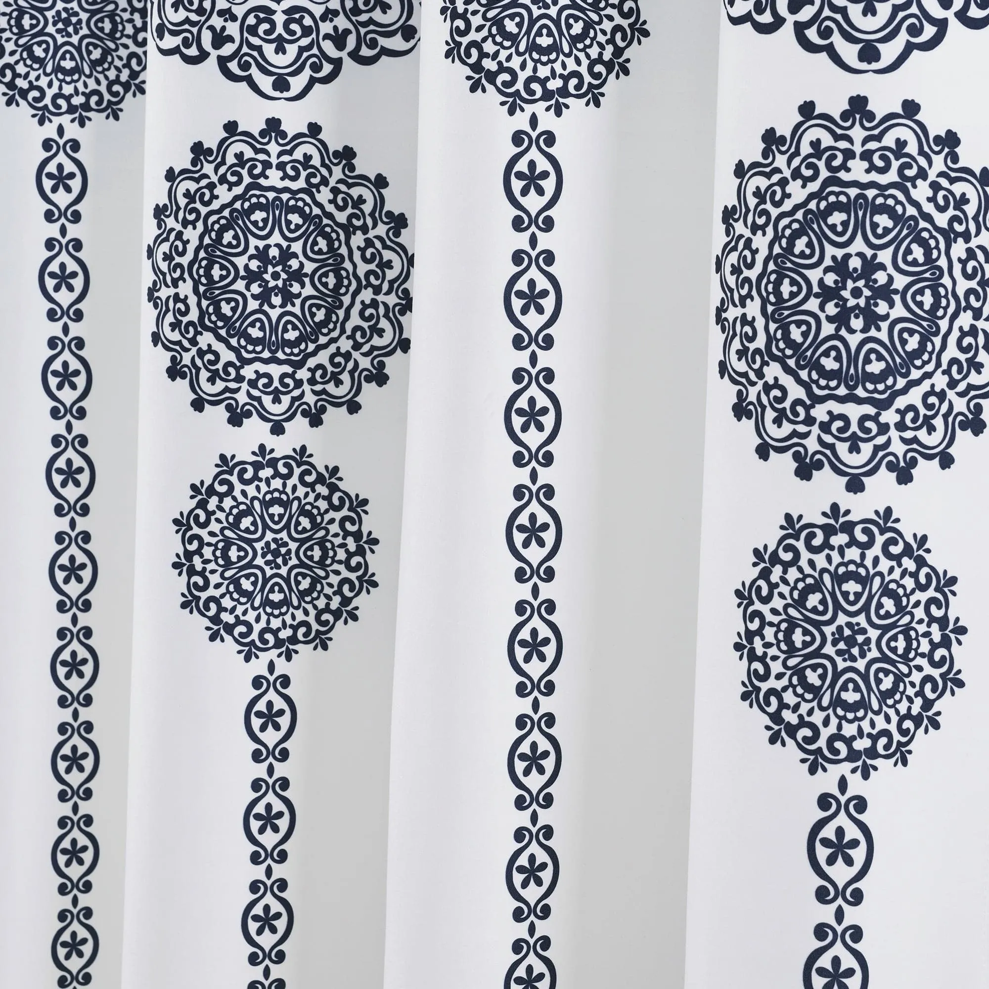 Stripe Medallion Shower Curtain