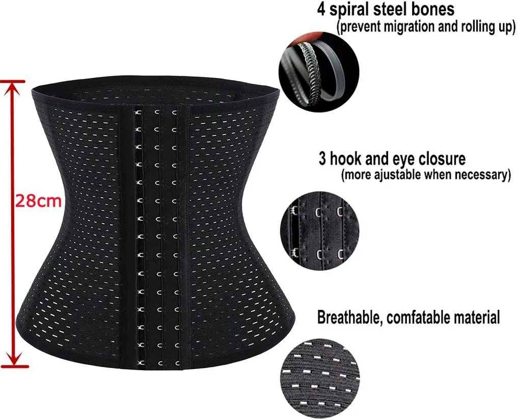 Waist Trainer, Corset Cincher Body Slimmer Shaper Tummy Control for Women
